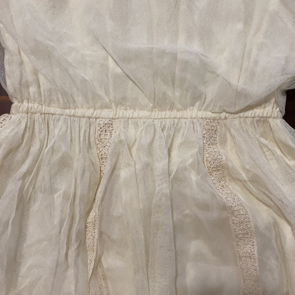 Vintage Prairie Wedding Dress Lace Cyreld Paris Parisian Handmade 50's-70’s - Picture 7 of 17